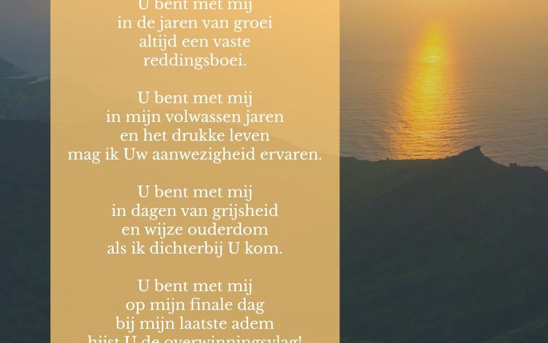 U bent met mij
