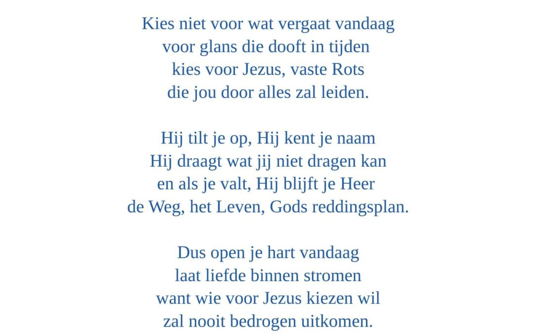 Kies voor Jezus