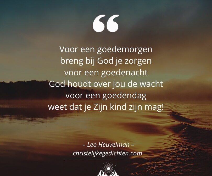 Voor een goedemorgen